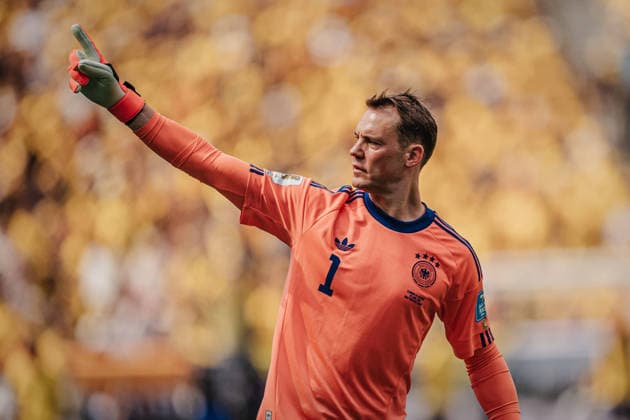 Fußball Herren FIFA Fußball-Weltmeisterschaft 2026 Gruppe E Ecuador vs. Deutschland 25.06.2026 Manuel Neuer ( 1, Deutschland) jubelt New Jersey New York New Jersey Stadion New Jersey United States of America *** Men s Soccer 2026 FIFA World Cup Group E Ecuador vs. Germany June 25, 2026 Manuel Neuer 1, Germany celebrates New Jersey New York New Jersey Stadium New Jersey United States of America