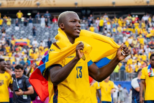FIFA Fussball Weltmeisterschaft 2026, Gruppe E, Spiel 3, Ecuador vs Deutschand, 25.06.2026, Metlife-Stadion in New Jersey Moises Caicedo (Ecuador) *** 2026 FIFA World Cup, Group E, Match 3, Ecuador vs. Germany, June 25, 2026, MetLife Stadium in New Jersey, Moises Caicedo, Ecuador Copyright: xBahhoxKarax