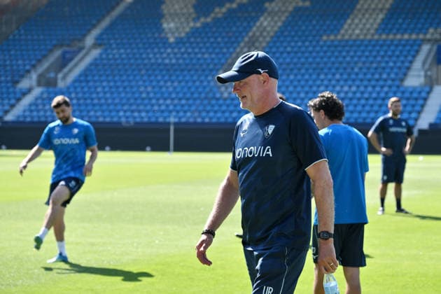 Trainer Uwe Rösler (VfL Bochum) 25.06.2026, Fussball 2. Bundesliga, Saison 2026 2027, Trainingsauftakt VfL Bochum Bochum Vonovia Ruhrstadion Nordrhein Westfalen Deutschland *** Coach Uwe Rösler, VfL Bochum, June 25, 2026; Soccer, 2. Bundesliga, 2026–2027 season; Start of training camp for VfL Bochum at the Vonovia Ruhrstadion in Bochum, North Rhine-Westphalia, Germany Team2