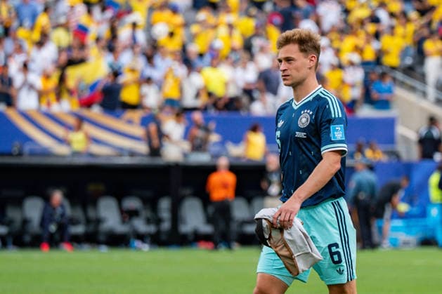 FIFA Fussball Weltmeisterschaft 2026, Gruppe E, Spiel 3, Ecuador vs Deutschand, 25.06.2026, Metlife-Stadion in New Jersey Joshua Kimmich (Deutschland) enttäuscht unzufrieden unglücklich traurig *** 2026 FIFA World Cup, Group E, Match 3, Ecuador vs. Germany, June 25, 2026, MetLife Stadium in New Jersey Joshua Kimmich Germany disappointed, dissatisfied, unhappy, sad Copyright: xBahhoxKarax