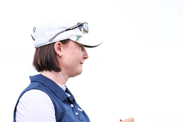 Karis Davidson of Australia looks on after putting on the ninth green during the first round of the 2026 KPMG Women s PGA, Golf Herren Championship at Hazeltine National Golf Club on June 25, 2026 in Chaska, Minnesota. CSM. Golf 2026: KPMG Women s PGA Championship Round One  - ZUMAc04_ 20260625_zma_c04_257 Copyright: xStevenxGarciax
