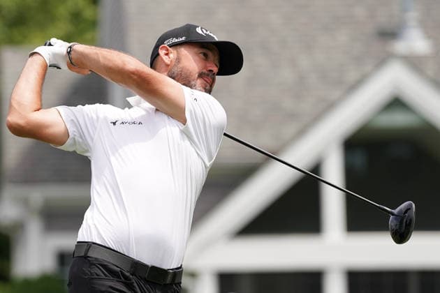 June 25, 2026, Cromwell, Connecticut, USA: Brian Harman (USA) tees off the 6th hole during the first round of the 2026 Travelers Championship at TPC River Highlands. GOLF 2026: Travelers Championship - Round 1  - ZUMAw109 20260625_fap_w109_012 Copyright: xDebbyxWongx