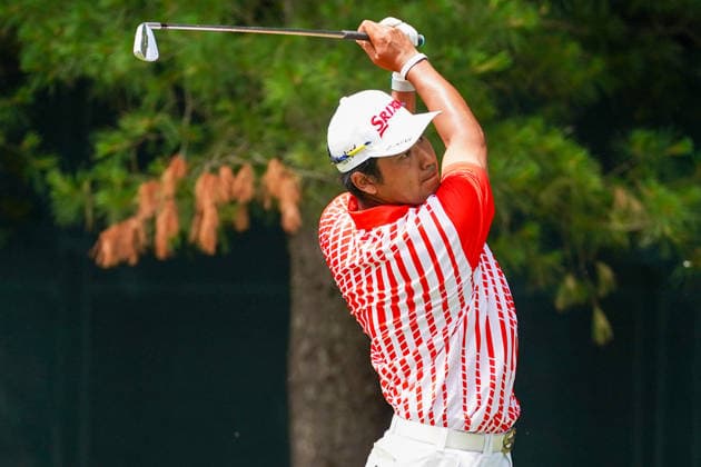 June 25, 2026, Cromwell, Connecticut, USA: Hideki Matsuyama (JPN) tees off the 8th hole during the first round of the 2026 Travelers Championship at TPC River Highlands. GOLF 2026: Travelers Championship - Round 1  - ZUMAw109 20260625_fap_w109_028 Copyright: xDebbyxWongx