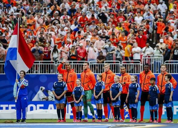 KANSAS - The Dutch national team, Nationalteam during the FIFA World Cup, WM, Weltmeisterschaft, Fussball 2026 Group F match between Tunisia and the Netherlands at Kansas City Stadium on June 25, 2026, in Kansas, United States. KOEN VAN WEEL ANP FIFA World Cup 2026 group stage 2026 xVIxANPxSportx xxANPxIVx 561989021 originalFilename: 561989021.jpg