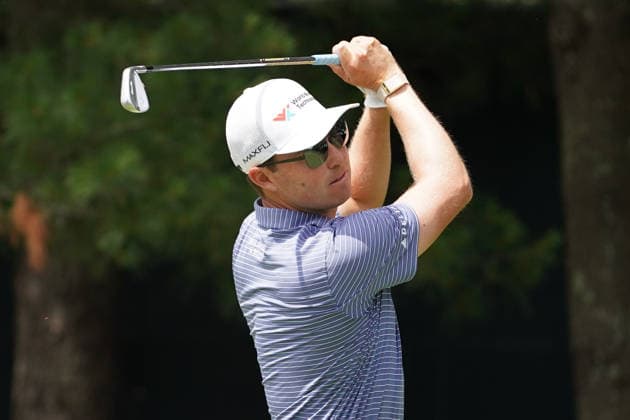 June 25, 2026, Cromwell, Connecticut, USA: Ben Griffin (USA) tees off the 8th hole during the first round of the 2026 Travelers Championship at TPC River Highlands. Cromwell USA - ZUMAw109 20260625_fap_w109_011 Copyright: xDebbyxWongx