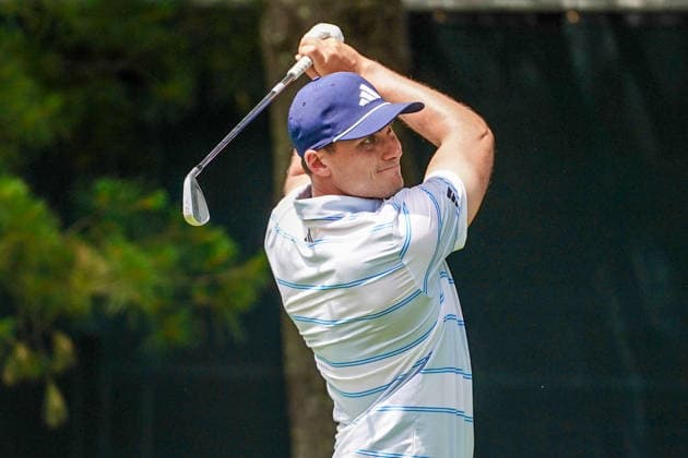 June 25, 2026, Cromwell, Connecticut, USA: Ludvig Aberg (SWE) tees off the 8th hole during the first round of the 2026 Travelers Championship at TPC River Highlands. Cromwell USA - ZUMAw109 20260625_fap_w109_020 Copyright: xDebbyxWongx