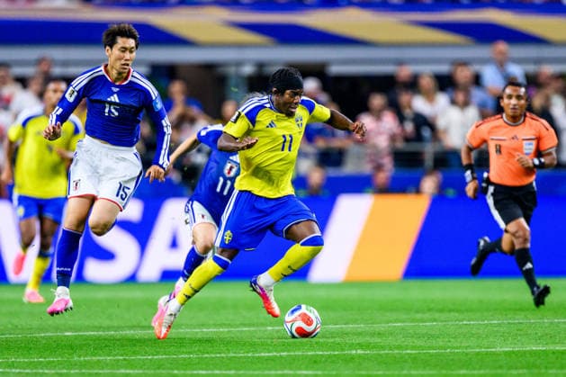 260625 Anthony Elanga of Sweden during the FIFA World Cup, WM, Weltmeisterschaft, Fussball 2026 football match between Japan and Sweden on June 25, 2026 in Dallas. Photo: Ludvig Thunman BILDBYRAN kod LT PA1259 bbeng fotboll football soccer fotball vm fotbolls-vm fotball-vm fotbolls-vm 2026 fifa world cup 2026 sverige sweden sverige a japan *** June 25, 2026: Anthony Elanga of Sweden during the 2026 FIFA World Cup soccer match between Japan and Sweden on June 25, 2026 in Dallas. Photo by Ludvig Thunman. BILDBYRAN code LT PA1259 bbeng soccer football soccer World Cup 2026 FIFA World Cup 2026 Sweden Sweden A Japan  Copyright: LUDVIGxTHUNMAN BB260625LT071