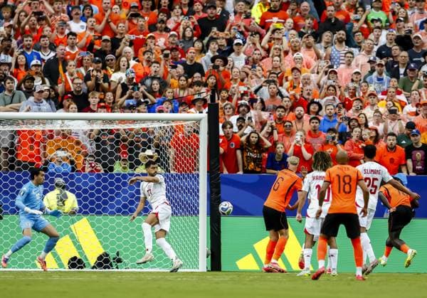 KANSAS - Brian Brobbey of the Netherlands scores the 0-2 during the 2026 FIFA World Cup, WM, Weltmeisterschaft, Fussball Group F match between Tunisia and the Netherlands at Kansas City Stadium on June 25, 2026, in Kansas, United States. KOEN VAN WEEL ANP FIFA World Cup 2026 group stage 2026 xVIxANPxSportx xxANPxIVx 561989628 originalFilename: 561989628.jpg