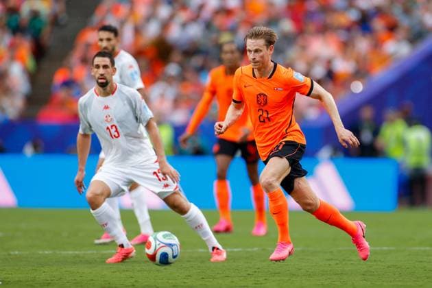 KANSAS CITY, 25-06-2026, Kansas City Stadium, World Cup 2026 Match between Tunesia and The Netherlands. Picture Shows Netherlands player Frenkie de Jong Tunesia - Netherlands (World Cup 2026)  x204647940x Copyright: