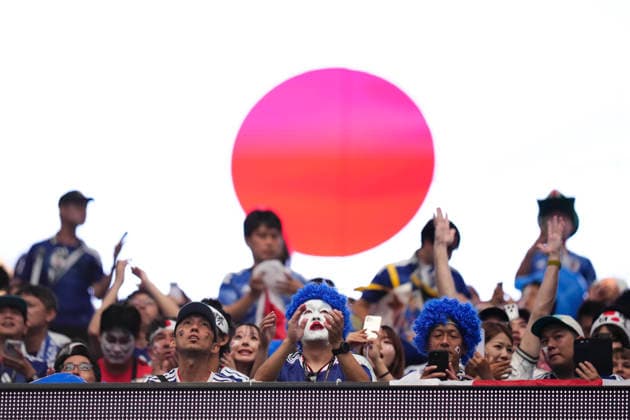 Japan v Sweden: Group F - FIFA World Cup, WM, Weltmeisterschaft, Fussball 2026 Supporters of Japan celebrate during the FIFA World Cup 2026 Group F match between Japan and Sweden at Dallas Stadium on June 25, 2026 in Dallas, United States. Arlington TX United States  Copyright: xJosexBretonx originalFilename:bretonhernandez-japanvsw260625_npAtL.jpg