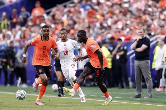 KANSAS - Brian Brobbey of the Netherlands during the FIFA 2026 World Cup Group F match between Tunisia and the Netherlands at Kansas City Stadium on June 25, 2026, in Kansas, United States. ROBIN VAN LONKHUIJSEN ANP FIFA World Cup, WM, Weltmeisterschaft, Fussball 2026 group stage 2026 xVIxANPxSportx xxANPxIVx 561994659 originalFilename: 561994659.jpg