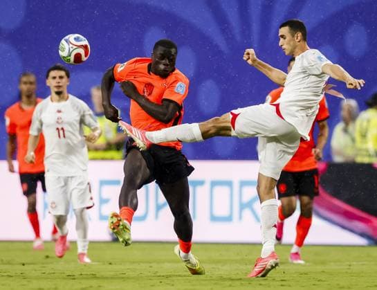 KANSAS - Brian Brobbey of the Netherlands during the FIFA 2026 World Cup Group F match between Tunisia and the Netherlands at Kansas City Stadium on June 25, 2026, in Kansas, United States. KOEN VAN WEEL ANP FIFA World Cup, WM, Weltmeisterschaft, Fussball 2026 group stage 2026 xVIxANPxSportx xxANPxIVx 561996698 originalFilename: 561996698.jpg