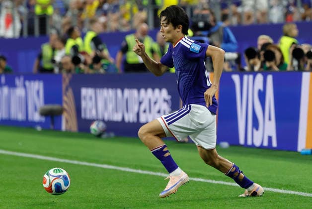 Keito Nakamura of Japan in action during the FIFA World Cup, WM, Weltmeisterschaft, Fussball 2026 Group F match between Japan and Sweden at AT&T Stadium in Dallas, USA, 25 June 2025. FIFA World Cup 2026 - Group F - Japan vs. Sweden !ACHTUNG: NUR REDAKTIONELLE NUTZUNG!  Copyright: xMariscalx GR5176 20260626-55020712474_1