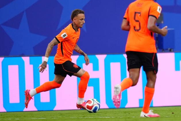 Tunisia v Netherlands - FIFA World Cup, WM, Weltmeisterschaft, Fussball 2026 - Group F KANSAS CITY, UNITED STATES - JUNE 25: Noa Lang (17) of Netherlands in action during the 2026 FIFA World Cup First Stage Group F match between Tunisia and Netherlands at Arrowhead Stadium (Kansas City Stadium) in Kansas City, Missouri, United States on June 25, 2026. Hakan Akgun Anadolu Missouri United States. Editorial use only. Please get in touch for any other usage.  Copyright: x2026xAnadoluxHakanxAkgunx