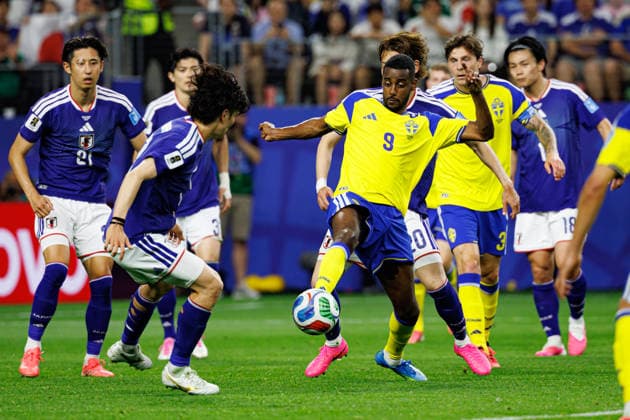Alexander Isak seen during FIFA World Cup, WM, Weltmeisterschaft, Fussball 2026 game between national teams of Japan an Sweden (Grzegorz Wajda Ball Raw Images) Arlington Dallas Stadium USA Copyright: xGrzegorzxWajdax grzegorzwajda_japan_netherlands_2526_2-28