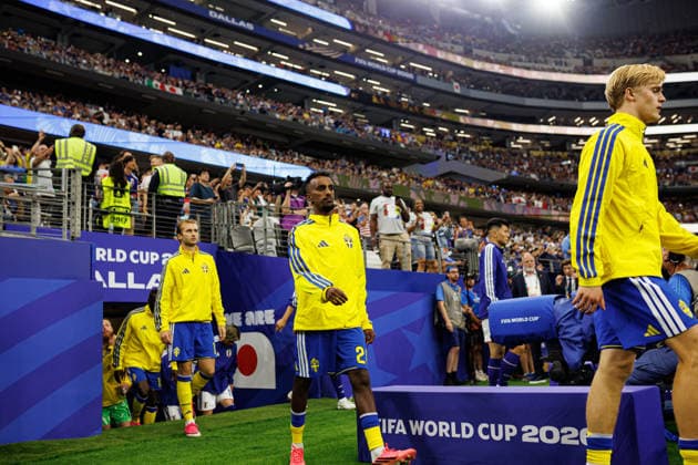 Taha Abdi Ali seen during FIFA World Cup, WM, Weltmeisterschaft, Fussball 2026 game between national teams of Japan an Sweden (Grzegorz Wajda Ball Raw Images) Arlington Dallas Stadium USA Copyright: xGrzegorzxWajdax grzegorzwajda_japan_netherlands_2526_2-45