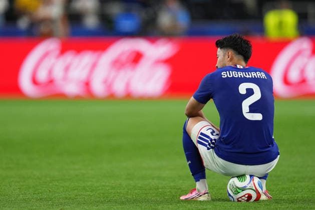 2026-06-25 Japan v Sweden - Group F: FIFA World Cup, WM, Weltmeisterschaft, Fussball 2026 ARLINGTON, UNITED STATES - JUNE 25: Yukinari Sugawara of Japan during the Group F: FIFA World Cup 2026 match between Japan and Sweden at Dallas Stadium on June 25, 2026 in Arlington, Texas. (Photo by Pablo Morano BSR Agency) Arlington United States Content not available for redistribution in The Netherlands directly or indirectly through any third parties. Copyright: xBSRxAgencyx