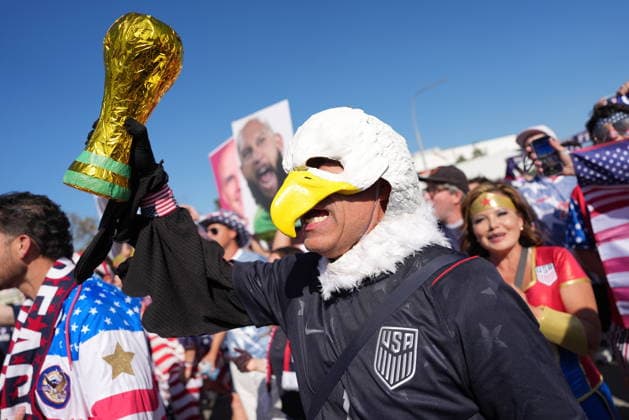 Football, 2026 FIFA World Cup, Turkey v USA, fans outside the stadium