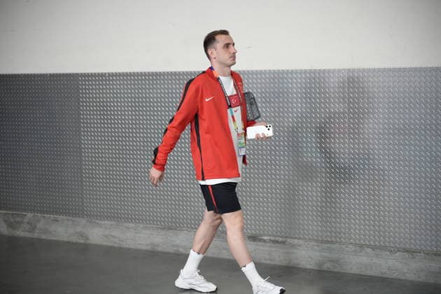 Turkiye v USA - FIFA World Cup, WM, Weltmeisterschaft, Fussball 2026 - Group D LOS ANGELES, CALIFORNIA - JUNE 25: Kerem Akturkoglu of Turkiye arrives to the stadium prior the 2026 FIFA World Cup First Stage Group D match between Turkiye and USA at the Los Angeles Stadium (SoFi Stadium) in Inglewood, California, United States on June 25, 2026. Tayfun Coskun Anadolu California United States. Editorial use only. Please get in touch for any other usage.  Copyright: x2026xAnadoluxTayfunxCoskunx
