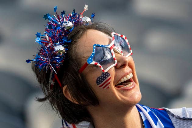 June 25, 2026, Los Angeles, California, USA: Soccer fans arrive before the FIFA World Cup, WM, Weltmeisterschaft, Fussball Group D match between the United States and Turkey in Inglewood, Calif., Thursday, June 25, 2026. Los Angeles USA - ZUMAc68_ 20260625_zaf_c68_007 Copyright: xRingoxChiux