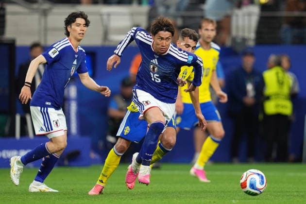 2026-06-25 Japan v Sweden - Group F: FIFA World Cup, WM, Weltmeisterschaft, Fussball 2026 ARLINGTON, UNITED STATES - JUNE 25: Daichi Kamada of Japan during the Group F: FIFA World Cup 2026 match between Japan and Sweden at Dallas Stadium on June 25, 2026 in Arlington, Texas. (Photo by Pablo Morano BSR Agency) Arlington United States Content not available for redistribution in The Netherlands directly or indirectly through any third parties. Copyright: xBSRxAgencyx