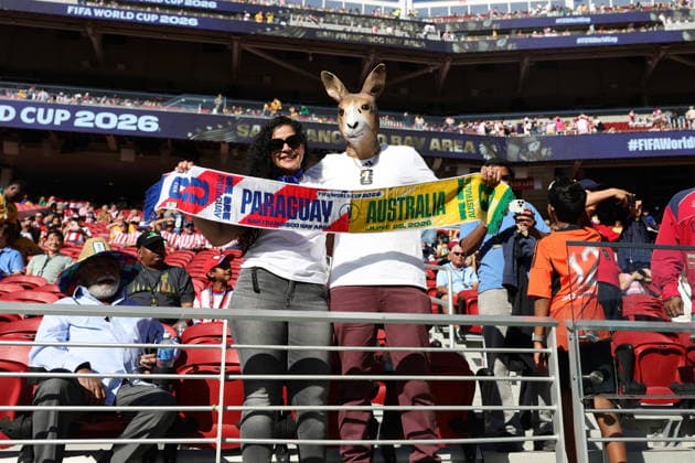 Fans before the FIFA World Cup, WM, Weltmeisterschaft, Fussball 2026 match between Paraguay and Australia at Levi s Stadium, San Francisco, USA on 26 June 2026. Copyright: xPeterxDovganx 45120016