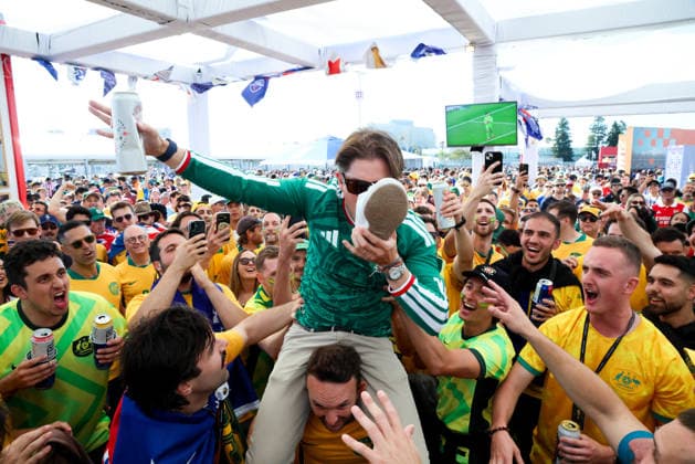 June 25, 2026, Santa Clara, California, USA: Santa Clara, USA - June 25 2026: Stadium atmosphere and fans before a FIFA World Cup, WM, Weltmeisterschaft, Fussball group match between Paraguay and Australia at San Francisco Bay Area Stadium World Cup 2026: Group D: Paraguay Vs Australia  - ZUMAp121 20260625_zsp_p121_023 Copyright: xChrisxPutnamx