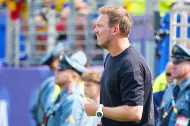Bundestrainer Julian Nagelsmann (Deutschland Germany) tut es weh zuzusehen - New York 25.06.2026: Deutschland vs. Ecuador, MetLife Stadium, World Cup 26 Gruppe E, 3. Spieltag *** National Team Coach Julian Nagelsmann: It hurts to watch Germany vs. Ecuador, New York, June 25, 2026, MetLife Stadium, World Cup 26, Group E, Matchday 3