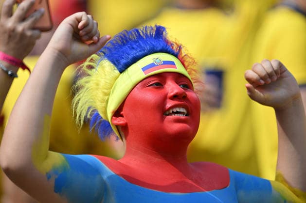 June 25, 2026, East Rutherford, New Jersey, United States of America: East Rutherford, United States of America. 25 Jun, 2026. Ecuador supporters are seen prior to the World Cup 2026 Group E match. Ecuador defeated Germany 2 to 1. Credit: , Jr. Zuma Press World Cup 2026 Group E: Ecuador 2:1 Germany  - ZUMAa301 20260625_aaf_a301_037 Copyright: xBrooksxVonxArxx