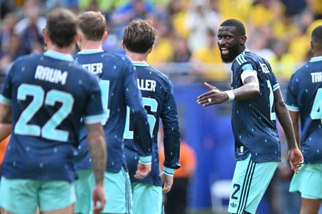 June 25, 2026, East Rutherford, New Jersey, United States of America: East Rutherford, United States of America. 25 Jun, 2026. Germany defender ANTONIO RUEDIGER (2) in action during a World Cup 2026 Group E match. Ecuador defeated Germany 2 to 1. Credit: , Jr. Zuma Press East Rutherford United States of America - ZUMAa301 20260625_aaf_a301_018 Copyright: xBrooksxVonxArxx
