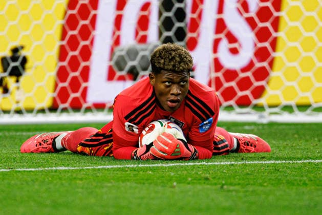 Zion Suzuki seen during FIFA World Cup, WM, Weltmeisterschaft, Fussball 2026 game between national teams of Japan an Sweden (Grzegorz Wajda Ball Raw Images) Arlington Dallas Stadium USA Copyright: xGrzegorzxWajdax grzegorzwajda_japan_sweden_2526_3-28