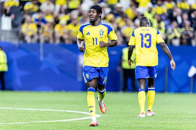 Japan vs. Sweden DALLAS, TX - 25.06.2026: JAPAN VS. SWEDEN - Anthony Elanga, during the match between Japan and Sweden, valid for the group stage of the 2026 FIFA World Cup, WM, Weltmeisterschaft, Fussball held at AT&amp;T Stadium, in Arlington, Texas, United States, this Thursday (25). (Photo: Danilo Fernandes Fotoarena) x2970915x  DaniloxFernandes