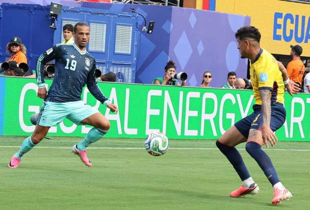 FIFA World Cup, WM, Weltmeisterschaft, Fussball 2026 EAST RUTHERFORD, NEW JERSEY - JUNE 25: Ecuador secured a 2-1 victory over Germany in their FIFA World Cup 2026 Group E match at MetLife Stadium on June 25, 2026 in East Rutherford, New Jersey, United States. Ecuador produced a spirited performance to claim all three points and finish the group stage on a high while Germany suffered their first defeat of the tournament. New York New Jersy MetLife Stadium USA Copyright: xseshadrixSUKUMARx
