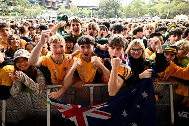 Football, 2026 FIFA World Cup, Paraguay v Australia, public viewing in Sydney