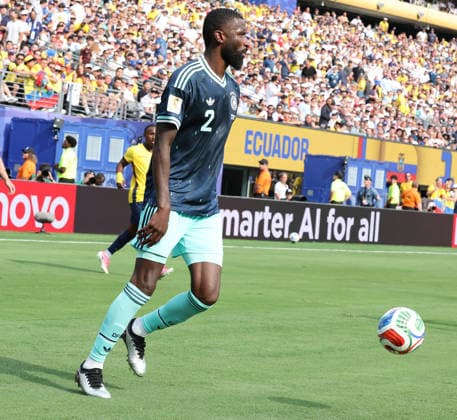 FIFA World Cup, WM, Weltmeisterschaft, Fussball 2026 EAST RUTHERFORD, NEW JERSEY - JUNE 25: Ecuador secured a 2-1 victory over Germany in their FIFA World Cup 2026 Group E match at MetLife Stadium on June 25, 2026 in East Rutherford, New Jersey, United States. Ecuador produced a spirited performance to claim all three points and finish the group stage on a high while Germany suffered their first defeat of the tournament. New York New Jersy MetLife Stadium USA Copyright: xseshadrixSUKUMARx