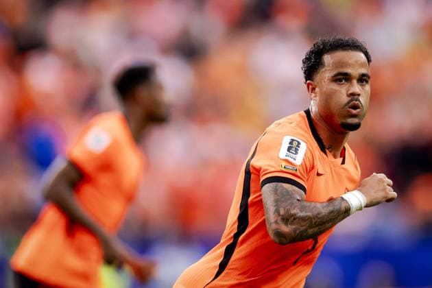 KANSAS - Justin Kluivert or the Netherlands during the FIFA World Cup, WM, Weltmeisterschaft, Fussball 2026 Group F match between Tunisia and the Netherlands at Kansas City Stadium on June 25, 2026, in Kansas, United States. ROBIN VAN LONKHUIJSEN ANP FIFA World Cup 2026 group stage 2026 xVIxANPxSportx xxANPxIVx 562009708 originalFilename: 562009708.jpg