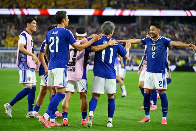 Japan team group, Mannschaftsbild, Totale (JPN), JUNE 25, 2026 - Football Soccer : FIFA World Cup, WM, Weltmeisterschaft, Fussball 2026 Group F match between Japan 1-1 Sweden at Dallas Stadium in Arlington, Texas, USA.  aflo_335812800 KenjiroxMatsuox