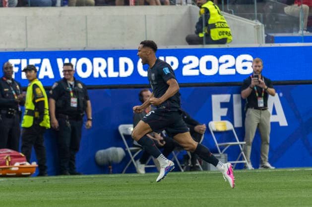 June 25, 2026, Los Angeles, California, USA: United States Auston Trusty (6) celebrates after scoring against the Turkey during the FIFA World Cup, WM, Weltmeisterschaft, Fussball Group D soccer match at SoFi Stadium in Inglewood, Calif., Thursday, June 25, 2026. Los Angeles USA - ZUMAc68_ 20260625_zaf_c68_025 Copyright: xRingoxChiux