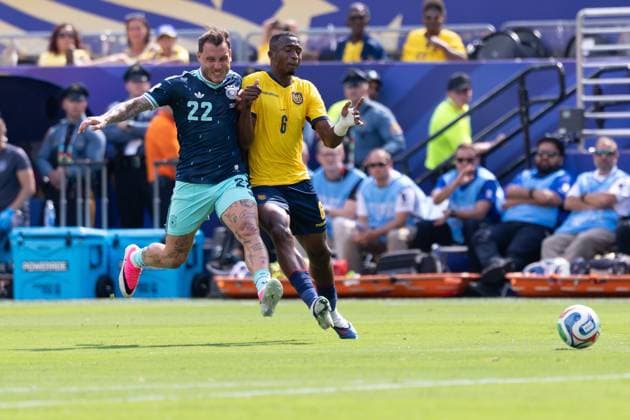 RECORD DATE NOT STATED match between Ecuador and Germany for the 2026 FIFA World Cup, WM, Weltmeisterschaft, Fussball New Jersey (USA), 06 25 2026 - World Cup Ecuador vs Germany. Action in the match between Ecuador and Germany for the FIFA World Cup 2026 group stage at MetLife Stadium on the afternoon of Thursday, June 25, 2026 in New Jersey, USA. Credit: Paulo H Dias PhD Press TheNews2.(Foto: Phd Press Thenews2 imago images) SPO  Copyright: xPHDxPRESSx