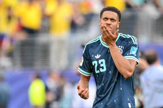 Felix Nmecha (Germany) gestures, looks dejected during the FIFA World Cup, WM, Weltmeisterschaft, Fussball 2026 Group E match between Ecuador and Germany at New York New Jersey Stadium on June 25, 2026 in East Rutherford, United States. (Photo by Harry Langer DeFodi Images) - *** Felix Nmecha of Germany gestures and looks dejected during the 2026 FIFA World Cup Group E match between Ecuador and Germany at New York New Jersey Stadium on June 25, 2026, in East Rutherford, United States. Photo by Harry Langer, DeFodi Images