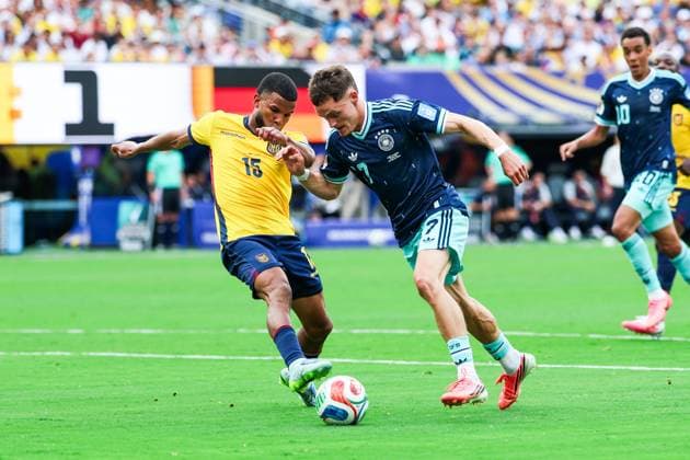 June 25, 2026, East Rutherford, Nj, United States of America: Pedro Vite player of Ecuador during the match between Ecuador and Germany in the third round of Group E of the 2026 FIFA World Cup, WM, Weltmeisterschaft, Fussball group stage at New York New Jersey Stadium, in East Rutherford, United States, on Thursday, June 25, 2026.(Foto: Brazil Photo Press Brazil Photo Press) INTERNATIONAL East Rutherford United States of America - ZUMAv122 0860056895st Copyright: xWilliamxVolcovx