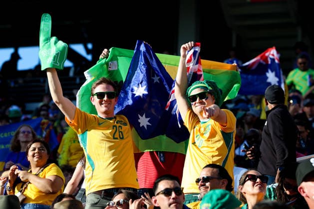 June 25, 2026, Santa Clara, California, USA: Santa Clara, USA - June 25 2026: Stadium atmosphere and fans before a FIFA World Cup, WM, Weltmeisterschaft, Fussball group match between Paraguay and Australia at San Francisco Bay Area Stadium Santa Clara USA - ZUMAp121 20260625_zsp_p121_086 Copyright: xChrisxPutnamx