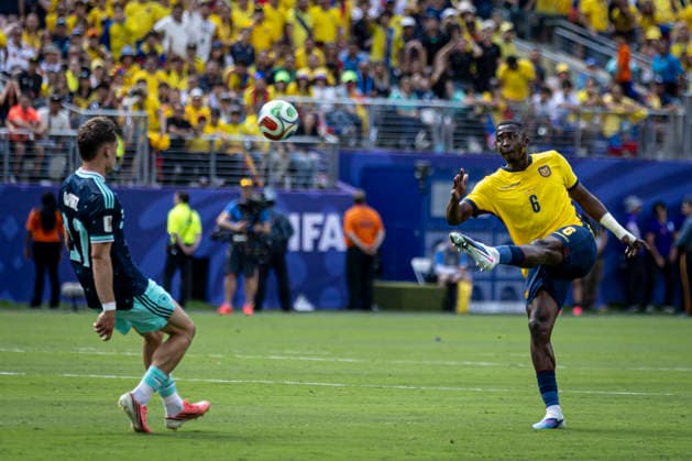 FOOTBALL : Allemagne vs Equateur- Coupe du monde FIFA 2026. Stade de Newark, New Jersey, Etats-Unis. 25-06-2026 Willian Pacho 6 (Ecuador)  Copyright: xelyxandroxcegarrax
