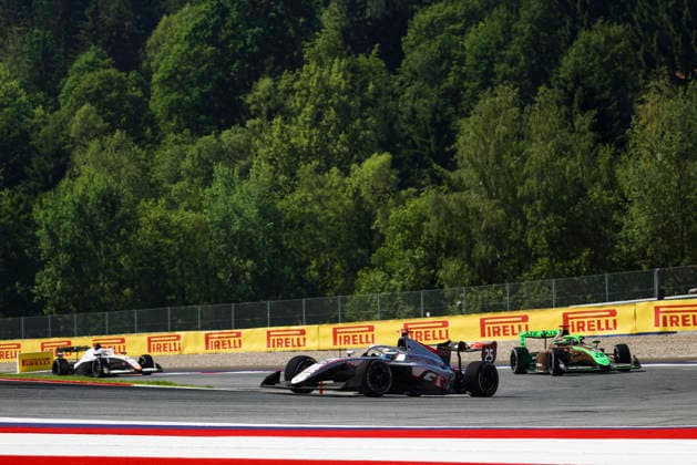 AUTO - FORMULA 3 2026 - RED BULL RING 25 NAKAMURA Jin (jpn), Hitech TGR, Dallara F3 2025, action 28 BARRICHELLO Fernando (bra), AIX Racing, Dallara F3 2025, action during the 4th round of the 2026 FIA Formula 3 Championship from June 26 to 28, 2026 on the Red Bull Ring, in Spielberg, Austria - SpielbergAustria  Copyright: xANTONINxVINCENTx
