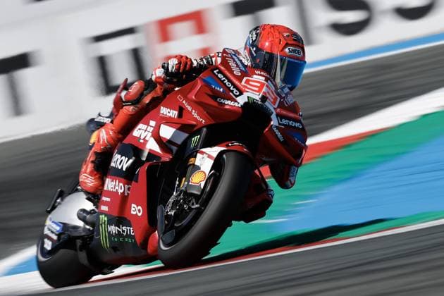 ASSEN - Marc Marquez (SPA) on his Ducati during Moto GP practice ahead of the 95th edition of the Assen TT. VINCENT JANNINK ANP xVIxANPxSportx xxANPxIVx 562041137 originalFilename: 562041137.jpg