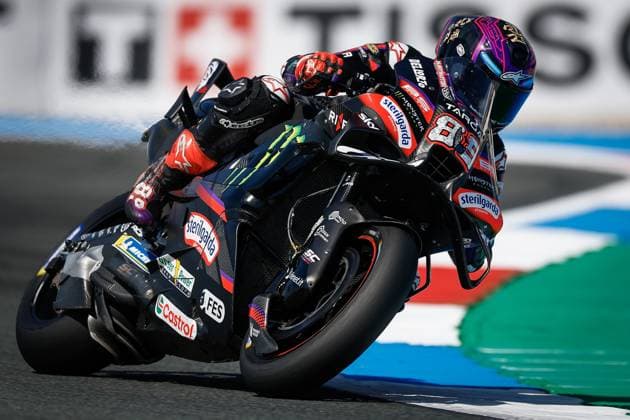 ASSEN - Jorge Martin (SPA) on his Aprilia during Moto GP practice ahead of the 95th edition of the Assen TT. VINCENT JANNINK ANP xVIxANPxSportx xxANPxIVx 562042712 originalFilename: 562042712.jpg