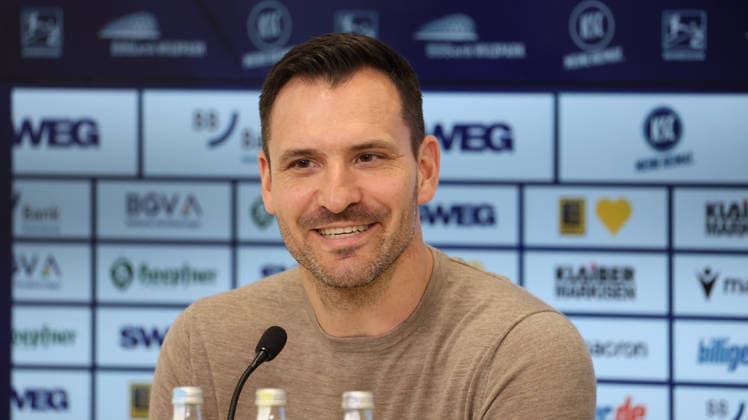 26.06.2026, xrekx, Fussball 2.Bundesliga, Karlsruher SC - Pressekonferenz v.l. Mario Eggimann Geschäftsführer (Karlsruher SC) (DFL DFB REGULATIONS PROHIBIT ANY USE OF PHOTOGRAPHS as IMAGE SEQUENCES and or QUASI-VIDEO) Karlsruhe *** June 26, 2026, xrekx, Soccer 2. Bundesliga, Karlsruher SC Press Conference with Mario Eggimann, Managing Director of Sports at Karlsruher SC. DFL and DFB regulations prohibit any use of photographs as image sequences and or quasi-video. Karlsruhe