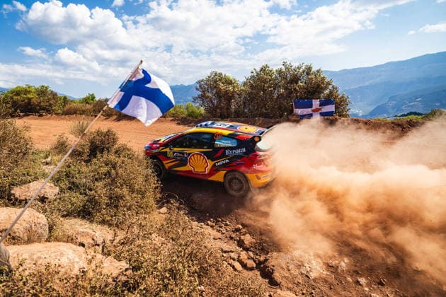 AUTO - WRC, Motorsport Rallye, WM - ACROPOLIS RALLY GREECE 2026 58 FLANDY, Konstantinos STEFANIS, Ford Fiesta Rally3, action during the 2026 Acropolis Rally Greece, 8th round of the 2026 WRC World Rally Car Championship, from June 25 to 28, 2026 at Loutraki, Greece - LoutrakiGreece  Copyright: xNikosxKatikisx