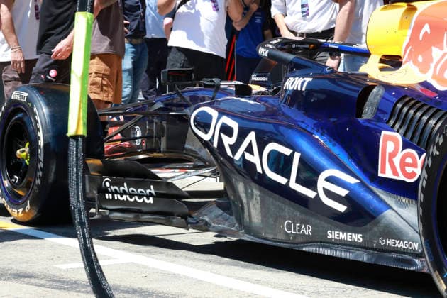 F1 - AUSTRIAN GRAND PRIX 2026 Red Bull Racing Ford RB22, mechanical detail sidepod front suspension engine, moteur cover coke aerodynamism, aerodynamic, aerodynamics during the Formula 1 Austrian Grand Prix 2026, 8th round of the 2026 Formula One World Championship, WM, Weltmeisterschaft from June 26 to 28, 2026 on the Red Bull Ring, in Spielberg, Austria - SpielbergAustria  Copyright: xFLORENTxGOODENx