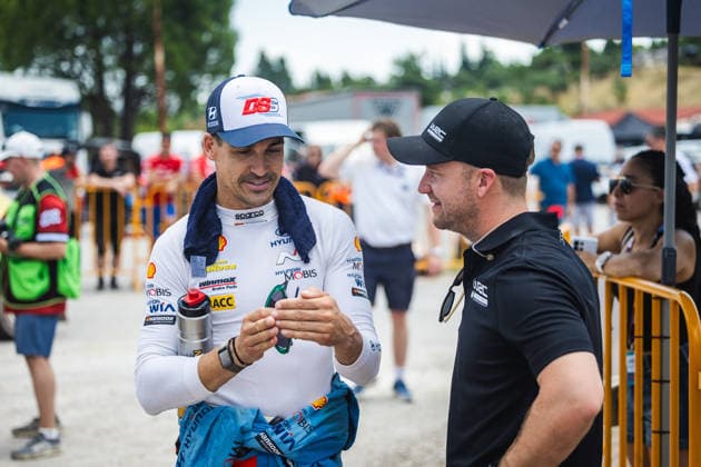 AUTO - WRC, Motorsport Rallye, WM - ACROPOLIS RALLY GREECE 2026 SORDO Daniel, CARRERA Candido, Hyundai i20 N Rally1, portrait during the 2026 Acropolis Rally Greece, 8th round of the 2026 WRC World Rally Car Championship, from June 25 to 28, 2026 at Loutraki, Greece - LoutrakiGreece  Copyright: xNikosxKatikisx